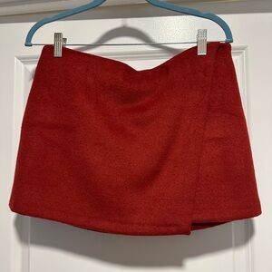 Abercrombie & Fitch Vibrant Red Mini Skirt